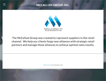 Tablet Screenshot of mccallum-group.com